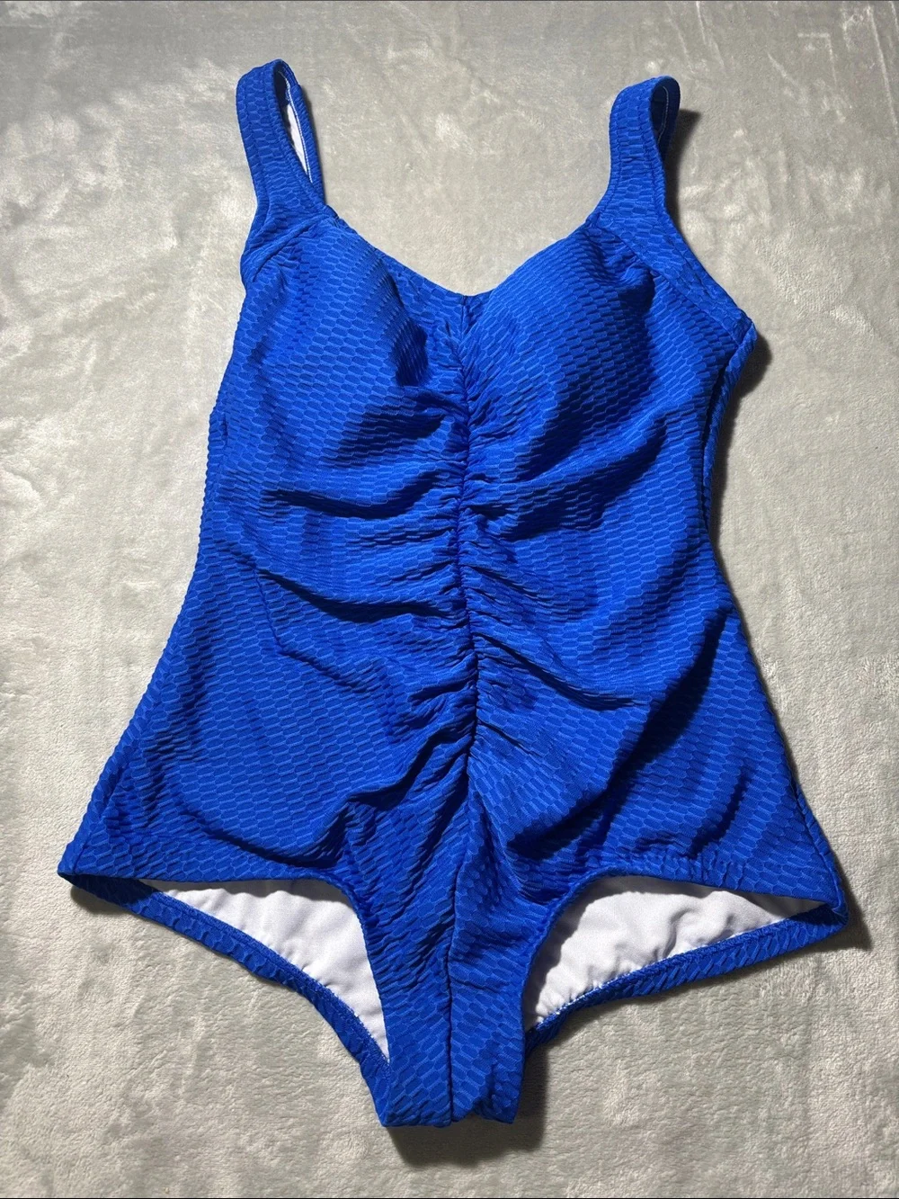 Maxime Royal Blue One-Piece Swimsuit with Front Ruching